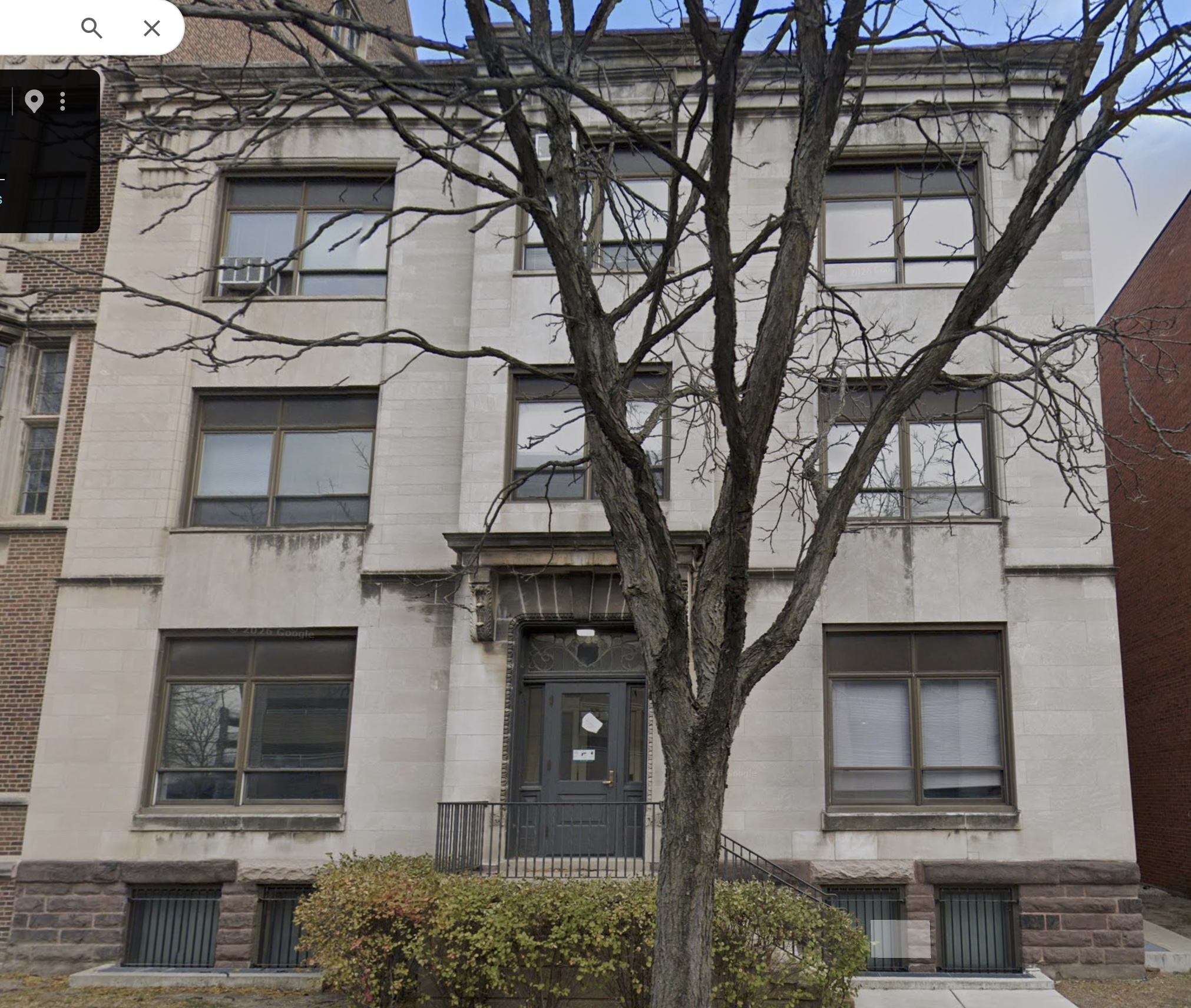 The building on S Wood that housed the Health and Hospitals Governing Commission of Cook County