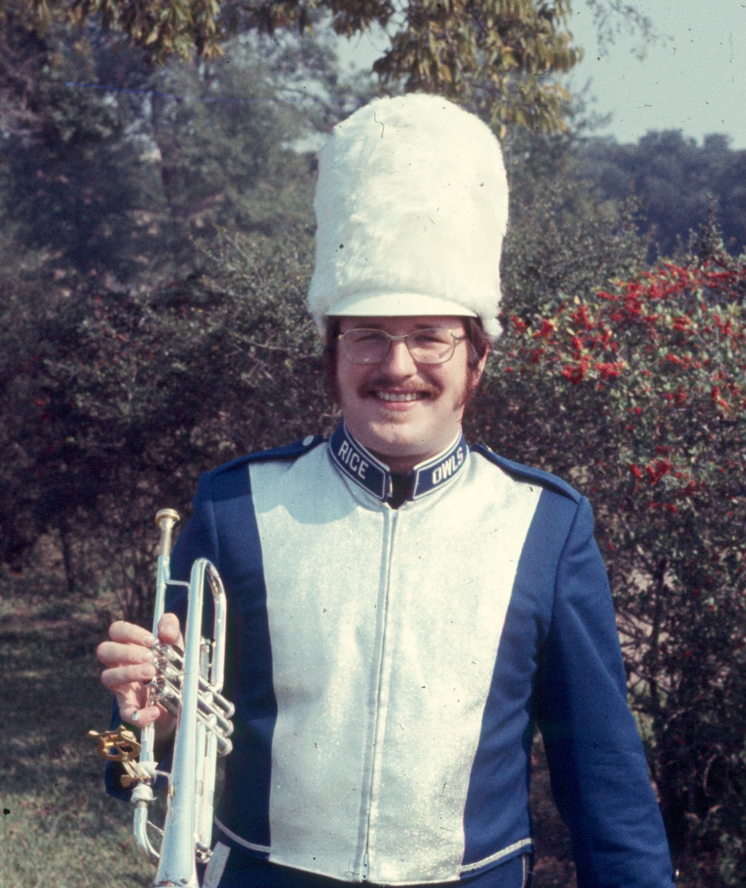 Nelson in his Rice band uniform - that is where we became friends