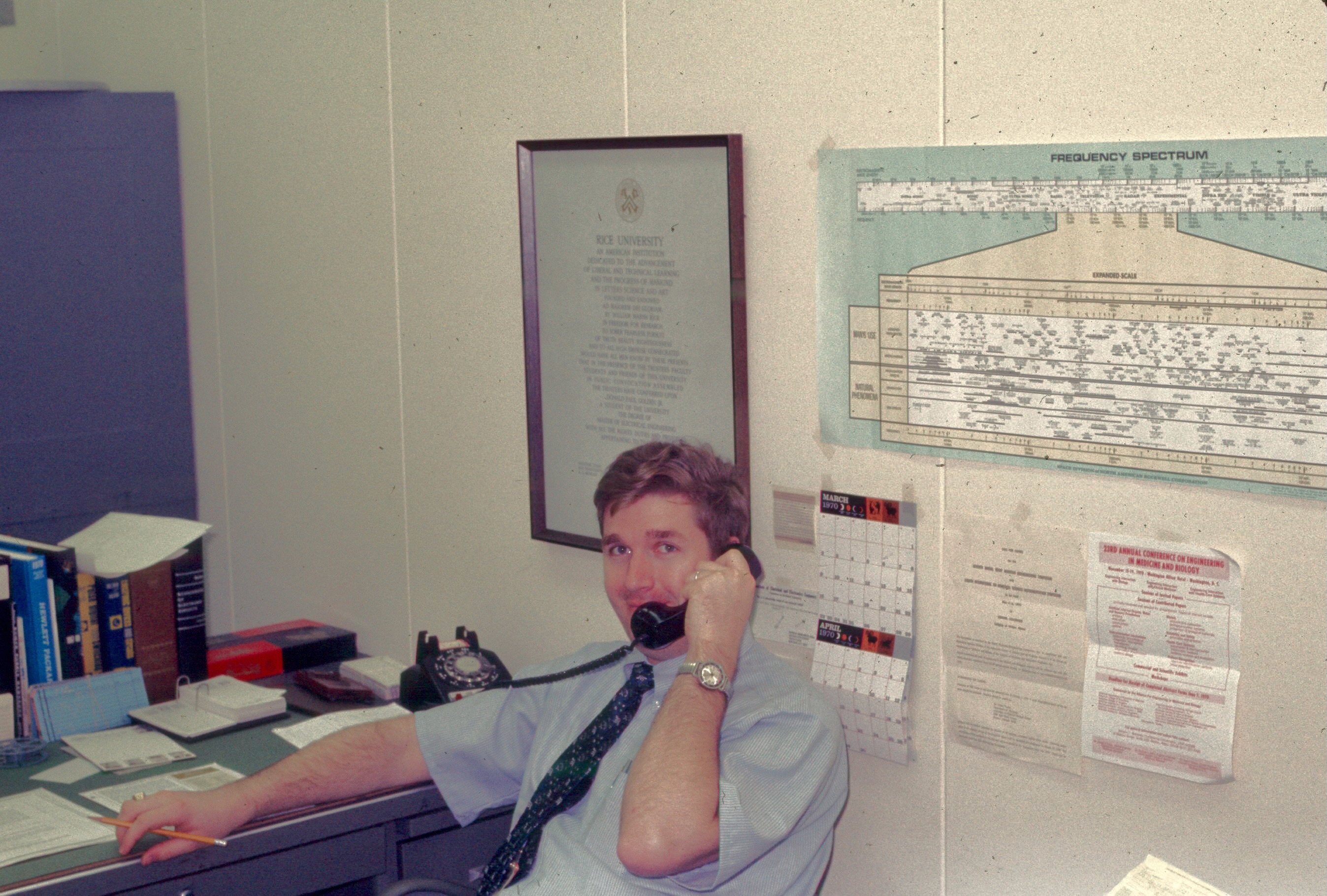 At my first desk at NASA