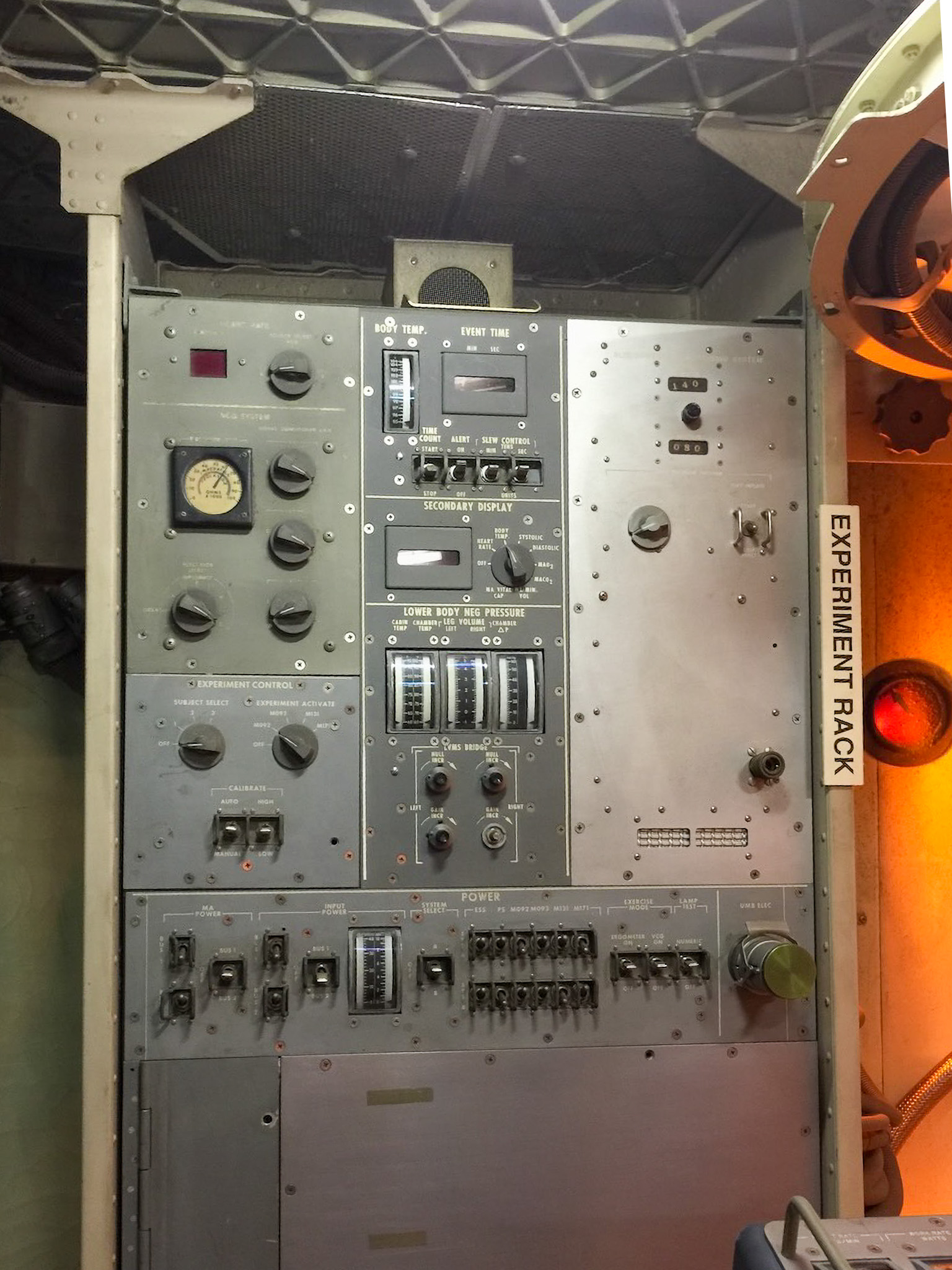 Photograph taken in the Skylab Test Article at Space Center Houston