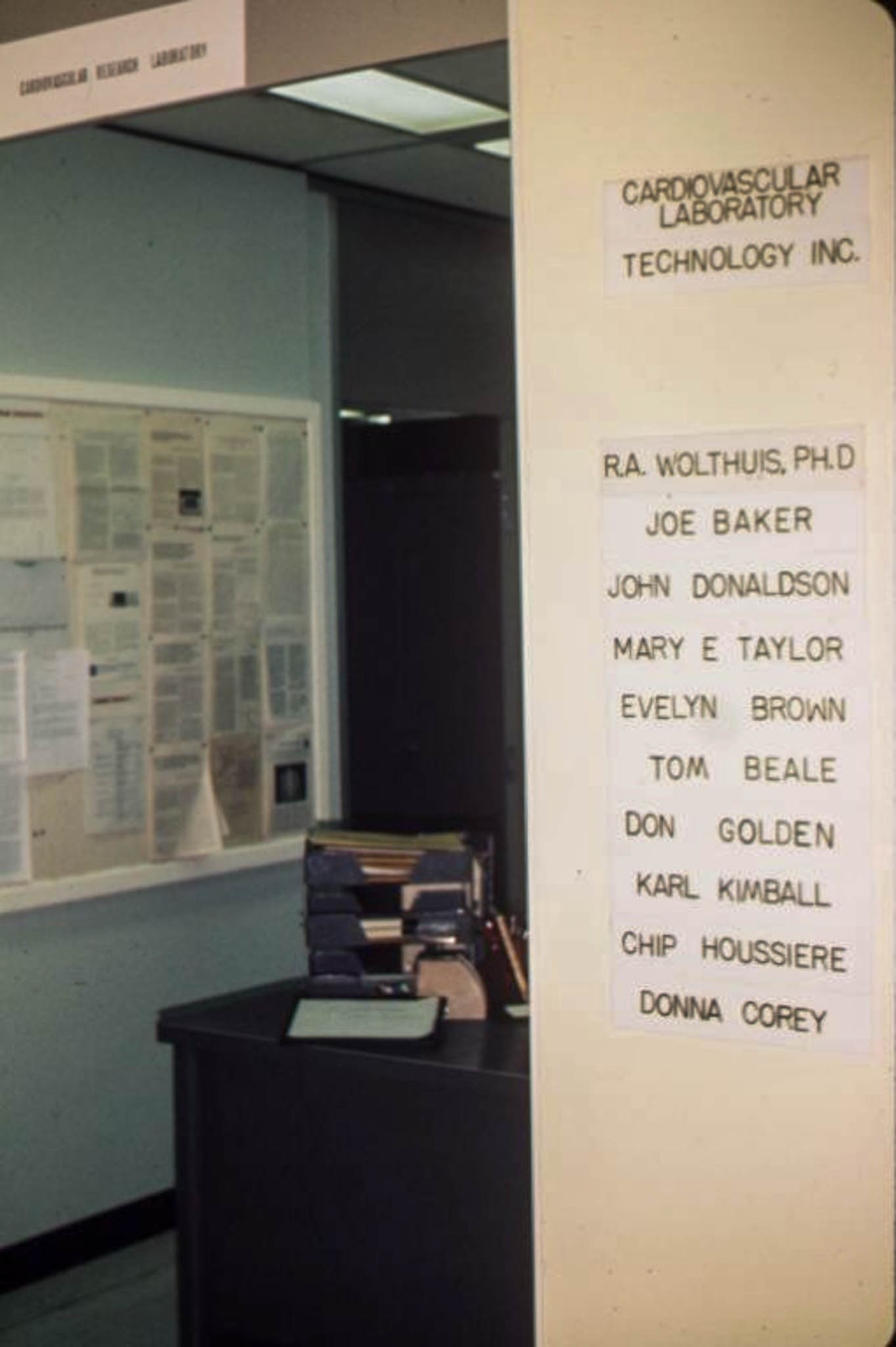 The nameplate on the door to the lab. - why was I so far down the list?