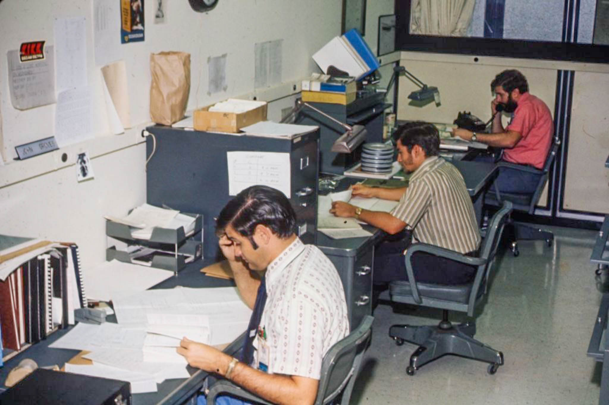 John, Tom and me in the programmers' bullpen