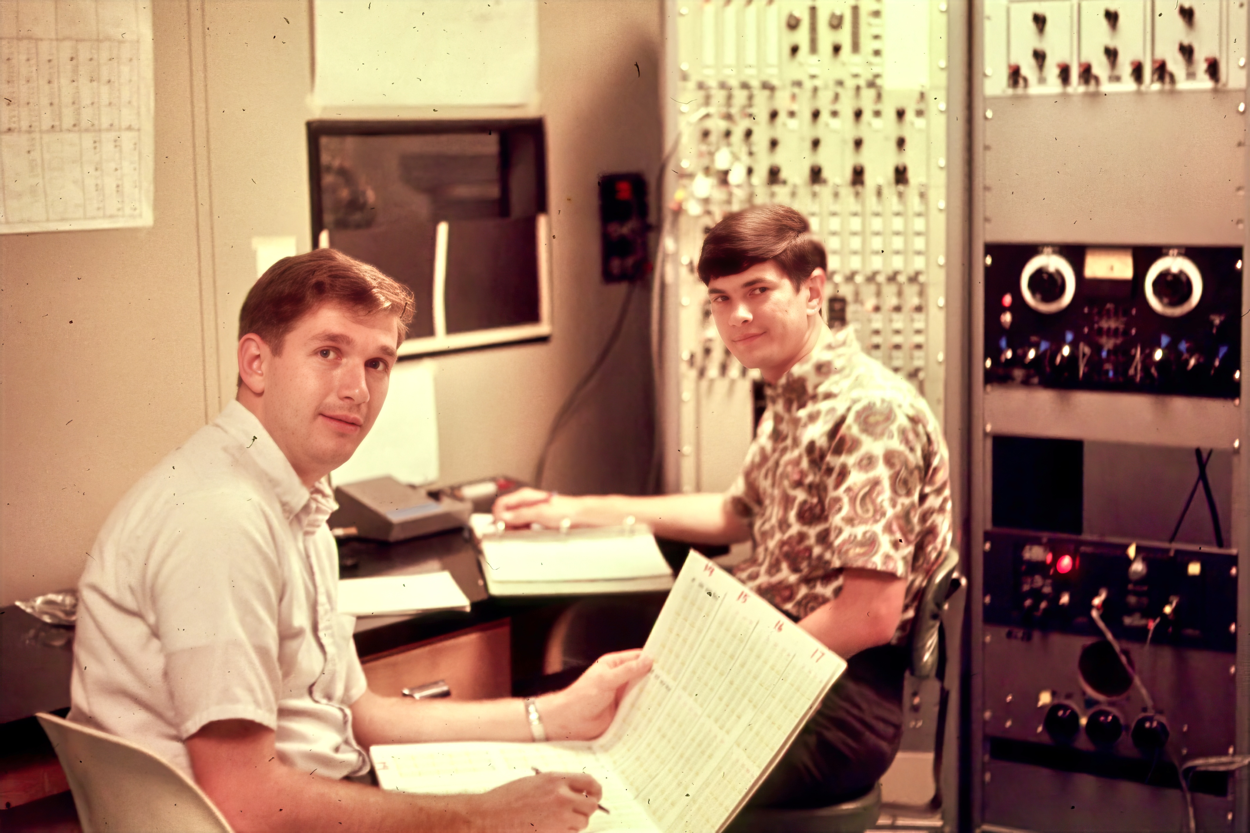 Jim and me in the Evoked Response Lab